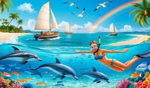 Island Summer Splendor: Diving into Dreams, Sea Creatures, and Nautical Adventures