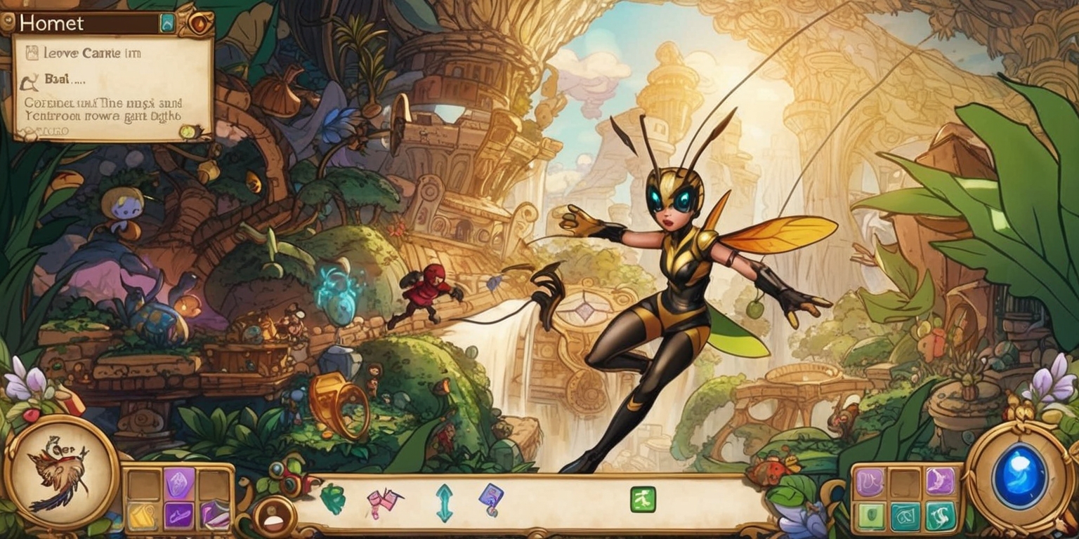 A vibrant, dynamically lit screenshot from the Silksong game, featuring the protagonist, Hornet, navigating a meticulously crafted, intricate level with lush, fantastical environments, showcasing her agility and combat abilities as she encounters various enemies and overcomes challenging puzzles, with an array of items and power-ups scattered throughout the scene, set against a stunning, hand-drawn backdrop with meticulous attention to detail, incorporating a mix of earthy tones and pastel colors, with the game's UI and text elements, such as item descriptions and ability cooldowns, displayed in a clean, elegant font, blending seamlessly into the game's world, as Hornet's facial features and Hornet's skin tone are prominently showcased, highlighting her determined expression as she explores the level.